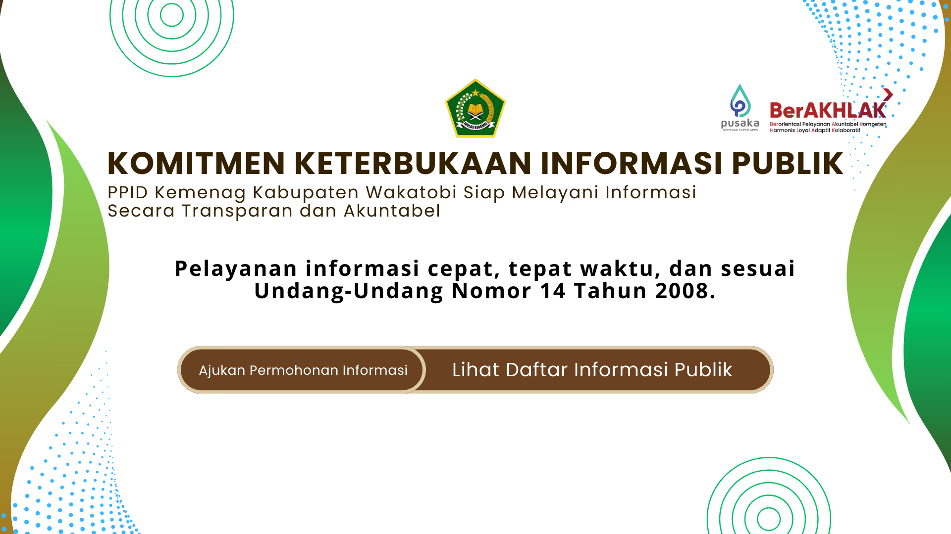 KOMITMEN KETERBUKAAN INFORMASI PUBLIK